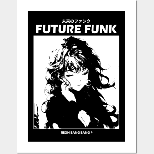 Future Funk Vaporwave Manga Aesthetic Posters and Art